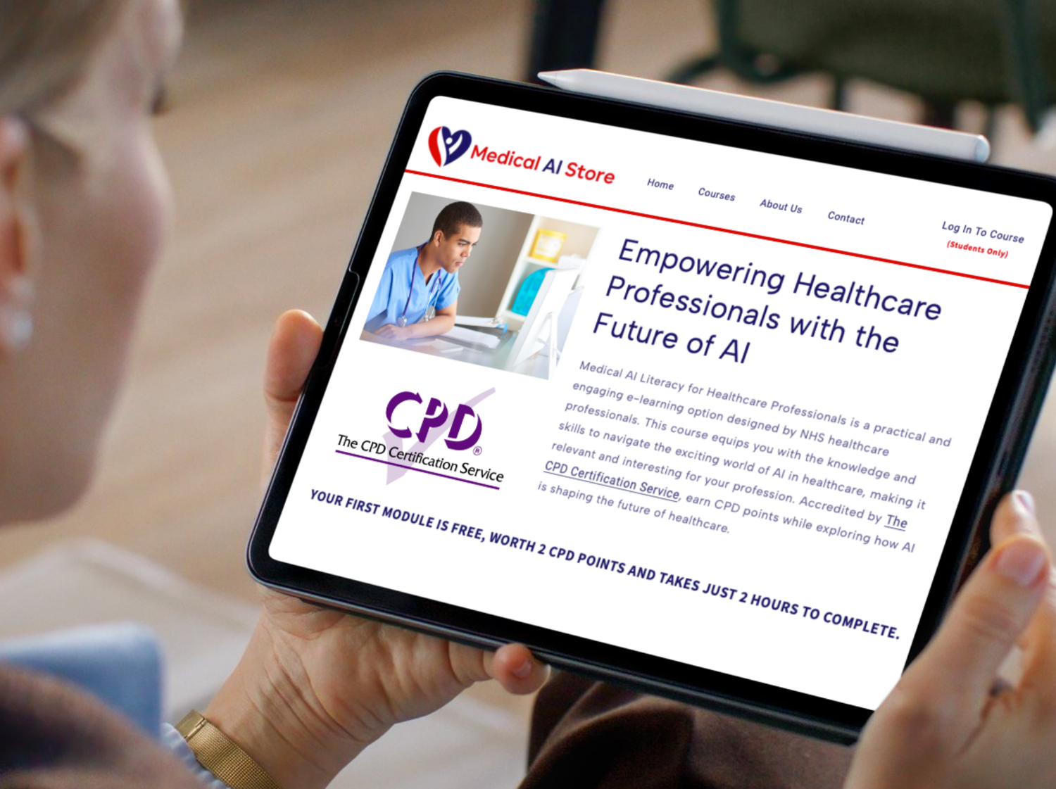 CPD Approved AI in Healthcare online course free